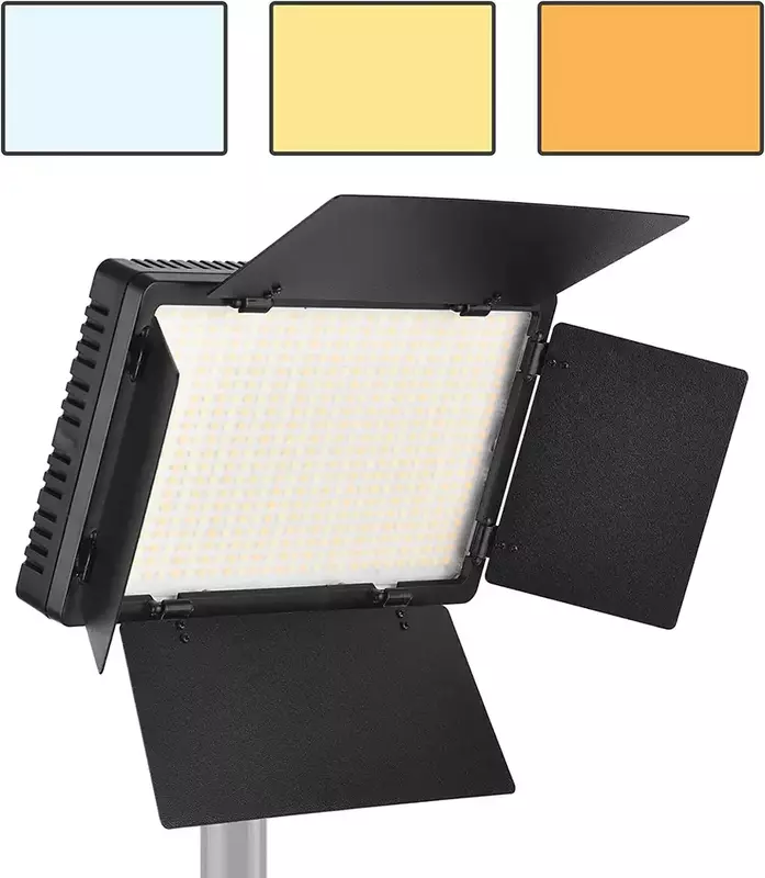 Lampu LED-600 LED profesional, lampu fotografi profesional dapat diredupkan 3200-5600K untuk Studio siaran langsung rias foto fotografi langsung