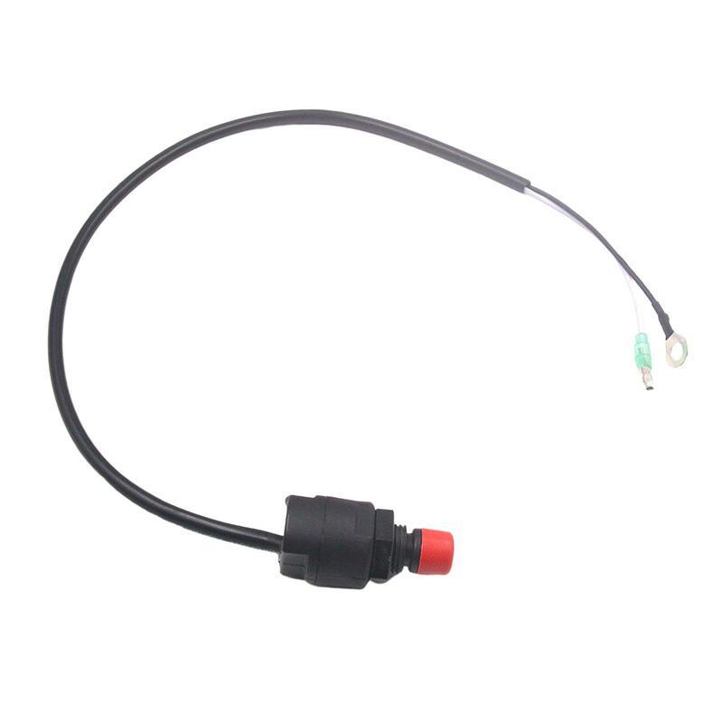Boat Outboard Switch, Replacement Waterproof Engine Motor Kill Urgent Stop Button, for Bike Motorboat Supplies Spare Parts