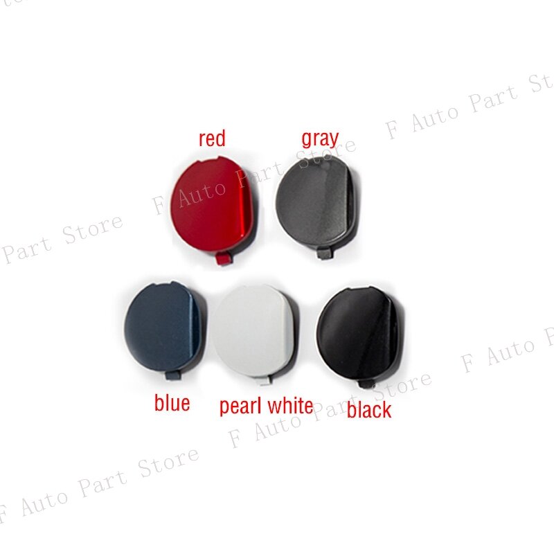 Car Front Bumper Tow Hook Cover Cap For Mazda 3 Axela 2014 2015 2016 Trailer Hauling Eye Cover Lid Black White Silver Red
