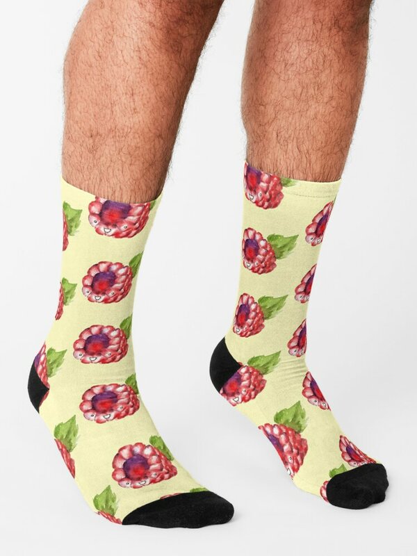 Happy Raspberry Socks custom crazy Socks Pria Wanita