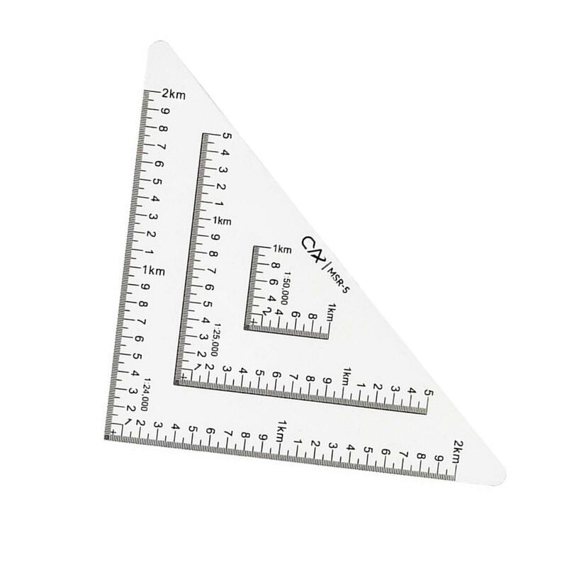 Utm Triangle Corner Rulers Professional Protractor School Fácil de Ler 1/24,000 Aprendizagem para Utm, Usng, Mgrs Coordenadas Trabalho