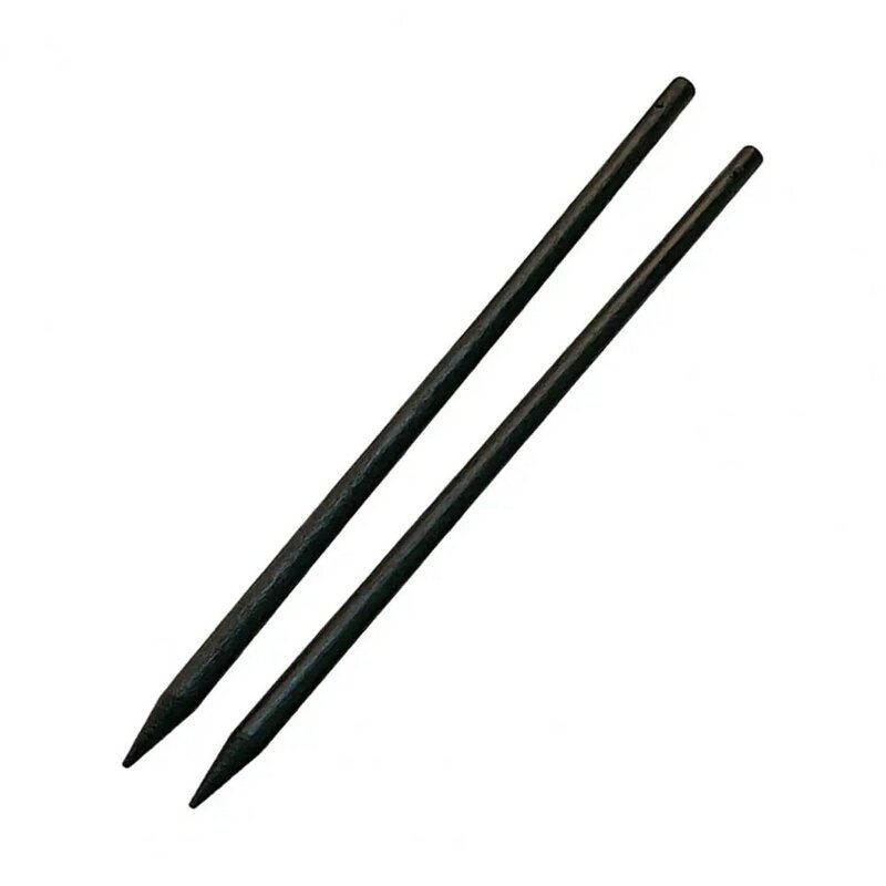 Horquilla de estilo chino para mujer, palillos de madera negra, 2 piezas, horquilla de pelo largo, decoración, accesorios para el cabello