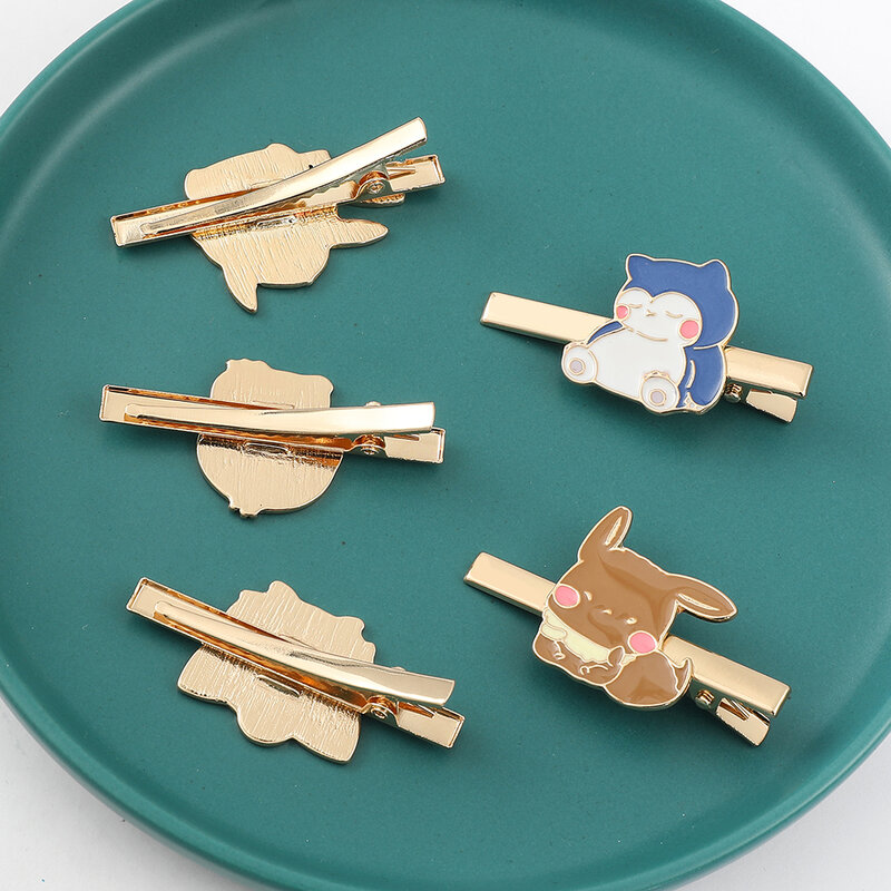 Clip de garra de dibujos animados para mujer y niña, pasador de Pikachu, Psyduck, Eevee, Jigglypuff, accesorios para el cabello