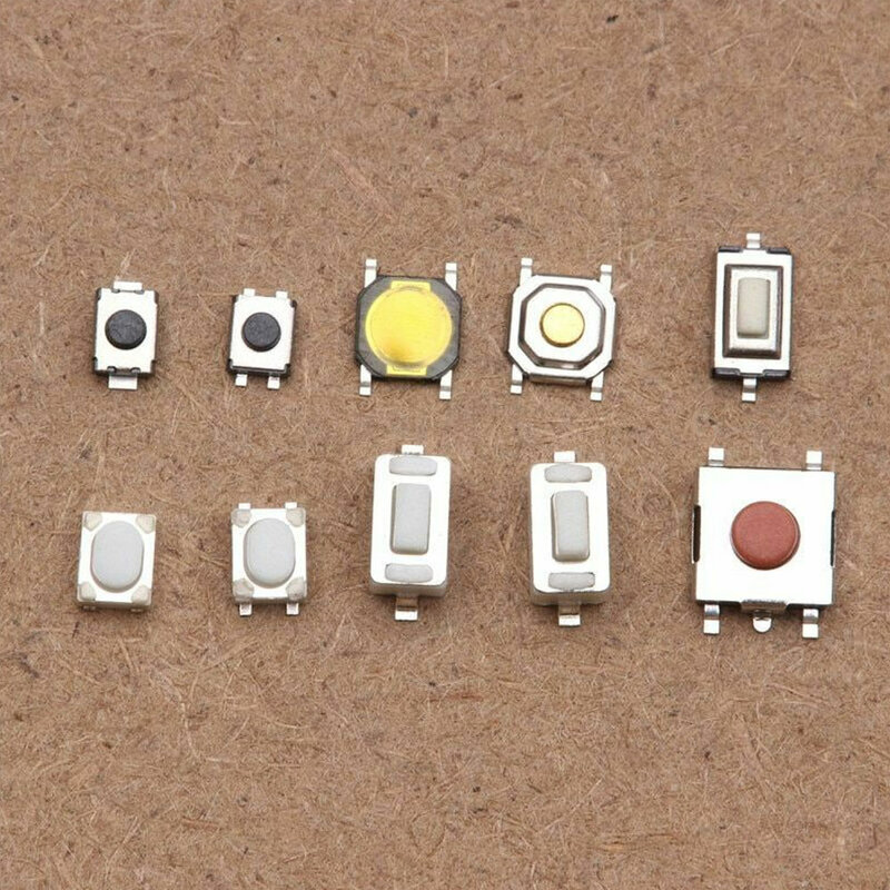 Tableta de Control remoto para coche, de 10 tipos pulsador táctil, duradero, con caja, 250 piezas/1 Juego