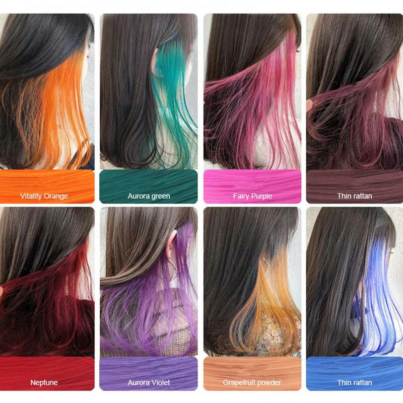 60 см женский многоцветный длинный прямой висячий парик для женщин Женский удлинитель для волос накладной хвост для волос для женщин на клипсе