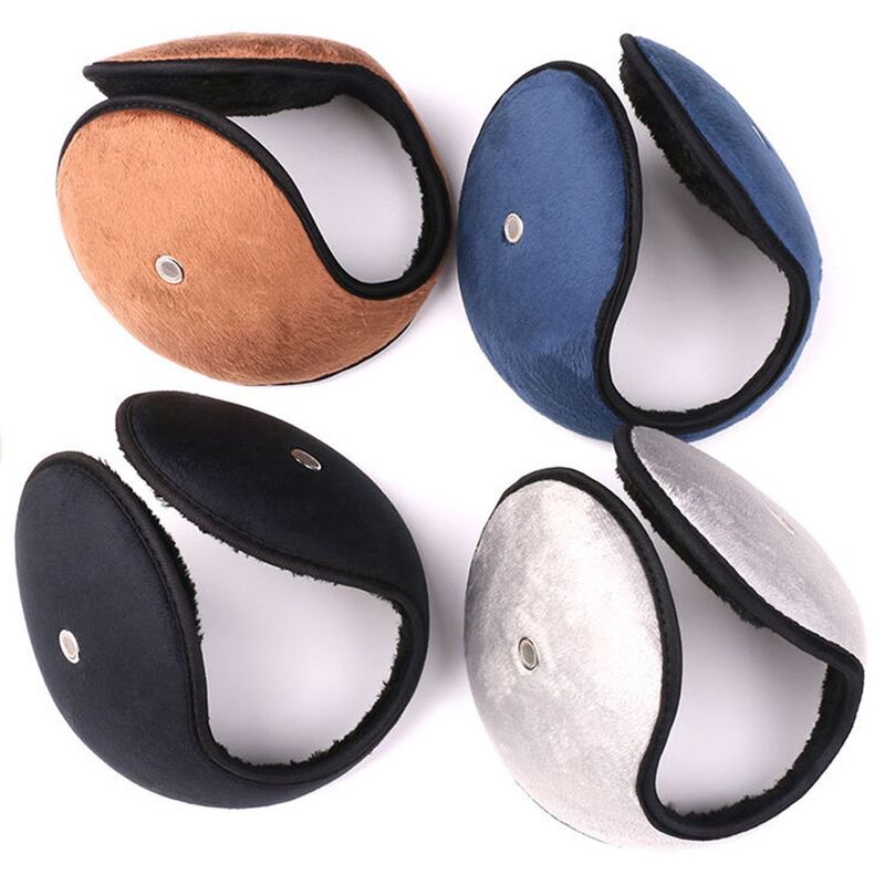 Cubierta de oreja de felpa para conducción al aire libre Unisex, estilo coreano, orejera con receptor, Otoño e Invierno