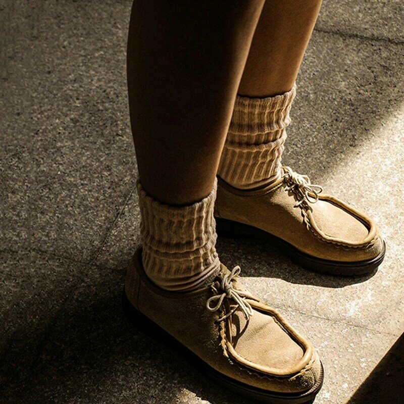 Винтажные мужские однотонные носки Y2K средней длины, хлопковые спортивные носки унисекс в японском стиле, мужские и женские вязаные носки для пар