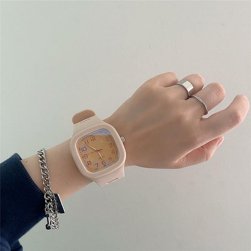 Square Dial Wrist Watch Electronic Pointer Temperament 30M Waterproof Wristwatch Pin Buckle Digital Dial Casual Wrist Watch