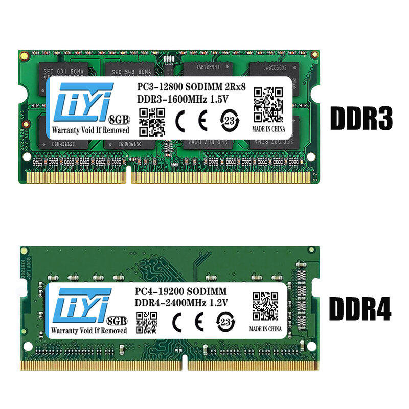 ذاكرة DDR3 و DDR4 ، 4 جيجابايت ، 8 جيجابايت ، 16 جيجابايت ، من من من من من من ، من من ، من ، إلى ، دفتر ملاحظات somm RAM ،