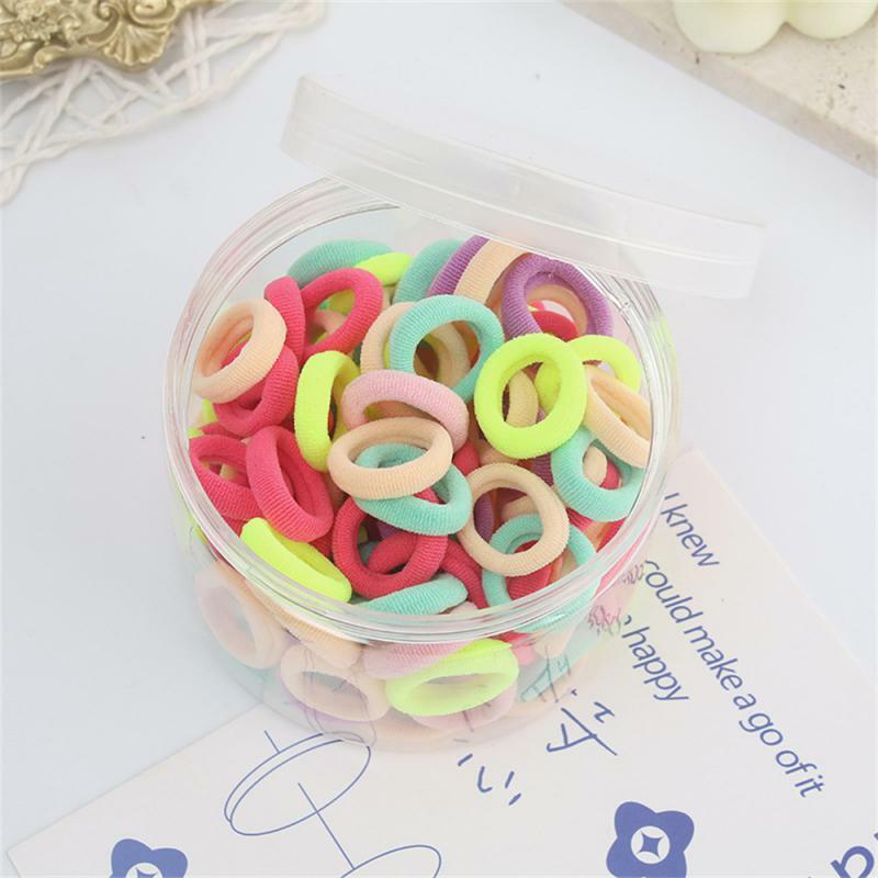 1~10BOXES Elastic Hair Band Comfortable To Wear Hair Accessories Color Rubber Band Good Elasticity Children's Hair Accessories