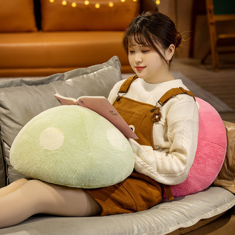35/50cm Kawaii Mushroom Plush Dolls Cute Simulation Plant Plushies Hug Pillow Cushion Soft Baby Kids Toys for Kawaii Room Decor