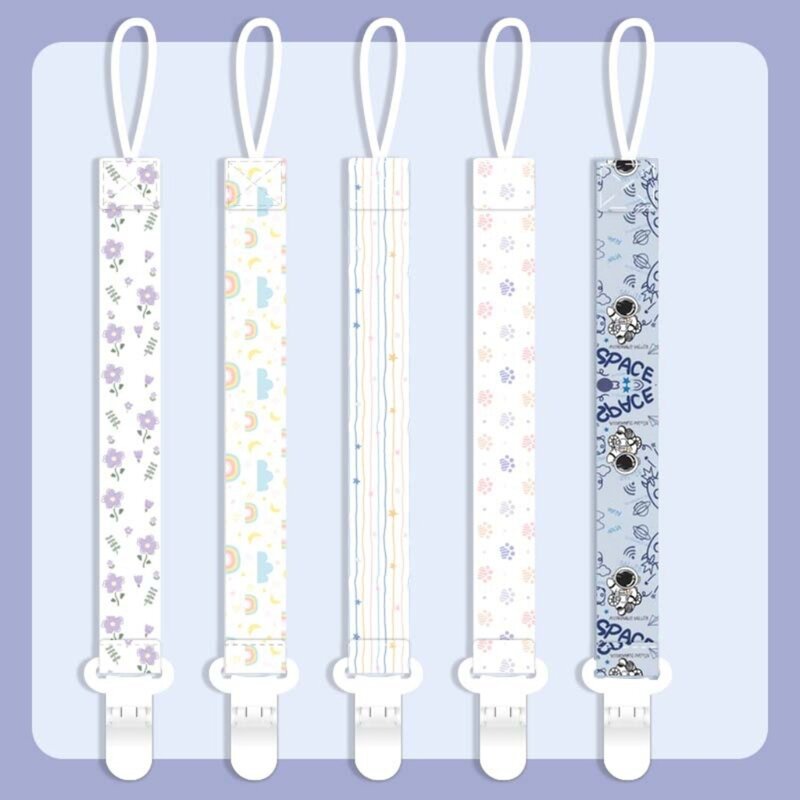Design Pacifier Clip Practical Pacifier Holder Baby Toy Hanger Teether Strap Keep Your Pacifier Secure for Boy Girl