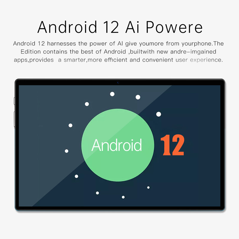 Планшет на Android 12, восемь ядер, экран 10,1 дюйма, 8 ГБ + 256 ГБ
