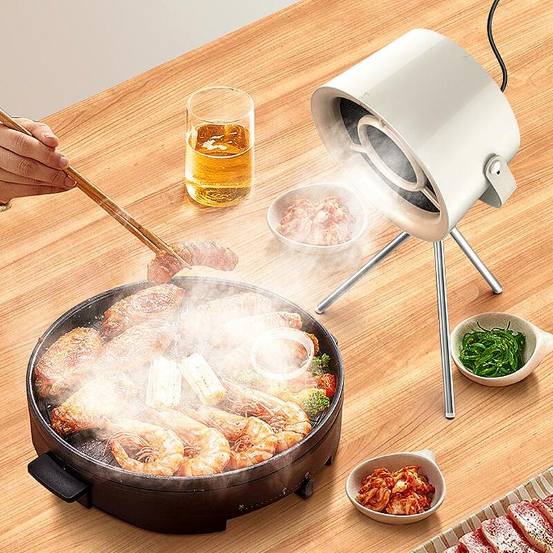 Household Mini USB Desktop Range Hoods Portable Exhaust Fan Small Kitchen Hood Extractor Barbecue Large Suction Cooker Hood