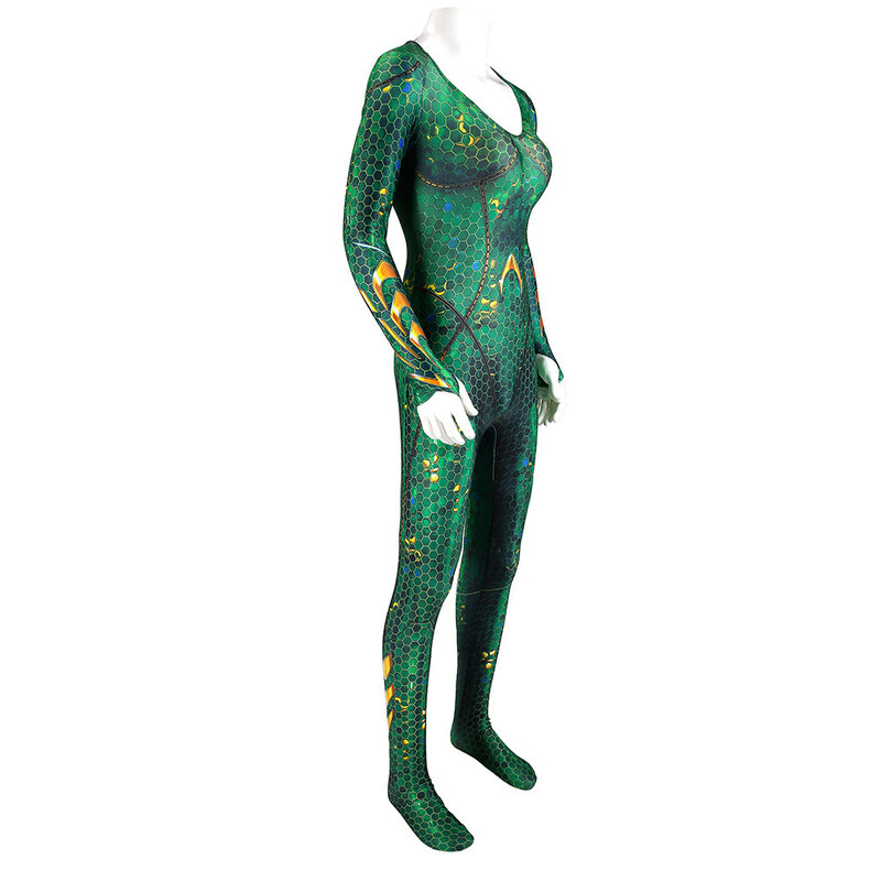 Costume de Cosplay Aquaman Mera Queen pour Femme, Combinaison Trempée, Combinaison de Batterie Zentai, Nouveau Film