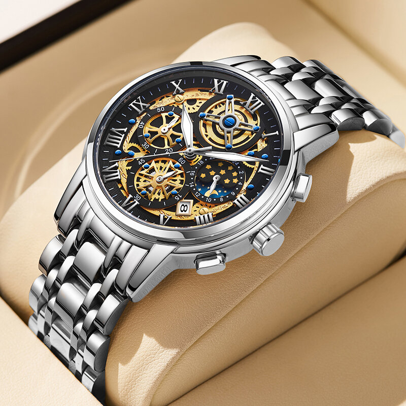LIGE  Quartz Watch Men Waterproof Sport Watches Mens Business Stainless Steel Wristwatch Male Clock reloj hombre