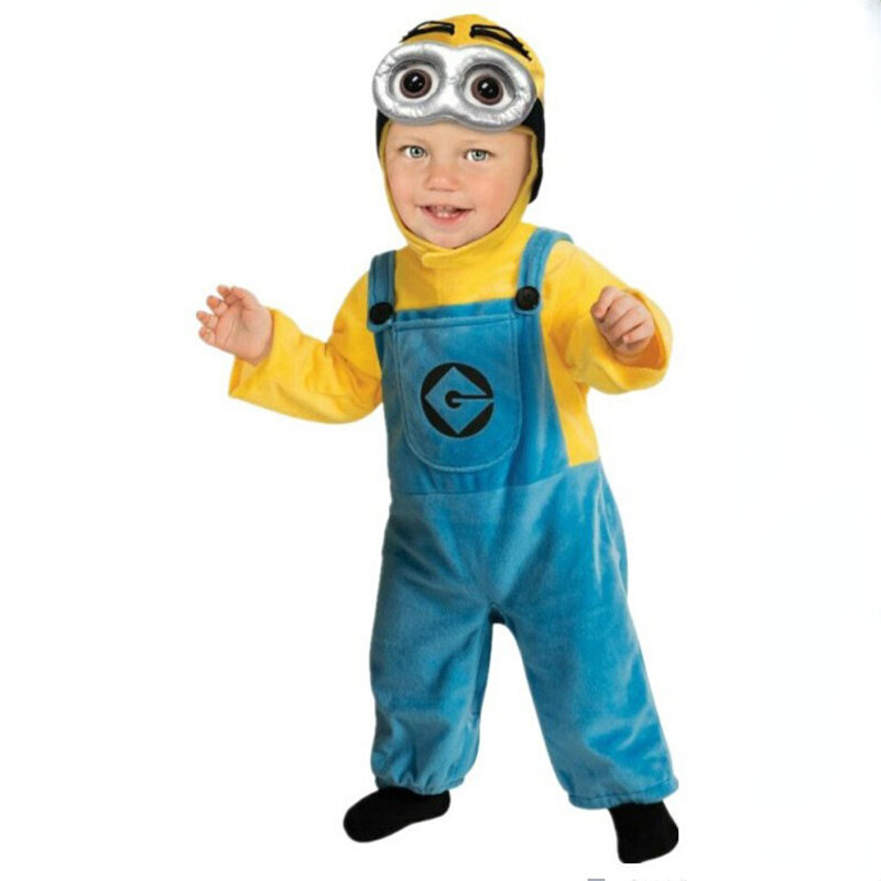 Disfraz de Anime Minion para toda la familia, Mono para niño y niña, vestido para fiesta de Carnaval