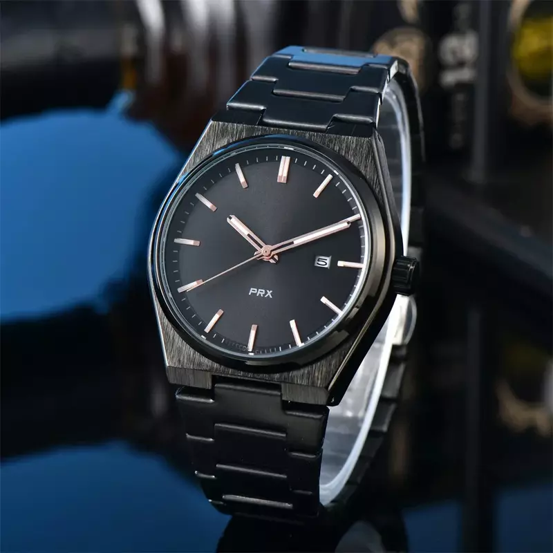 メンズクォーツ時計,高級ブランド,高品質,ビジネス腕時計,自動日付ダイヤル,prx