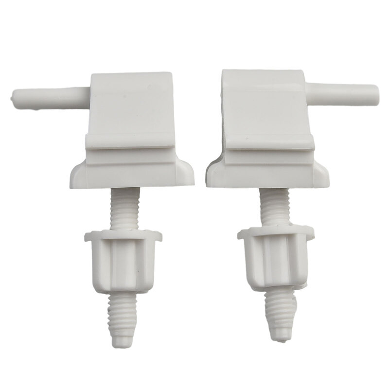 Toilet S-Eat Hinge Replacement Kit White Plastic 4cm Universal Screws Bathroom  Replacement Accessories