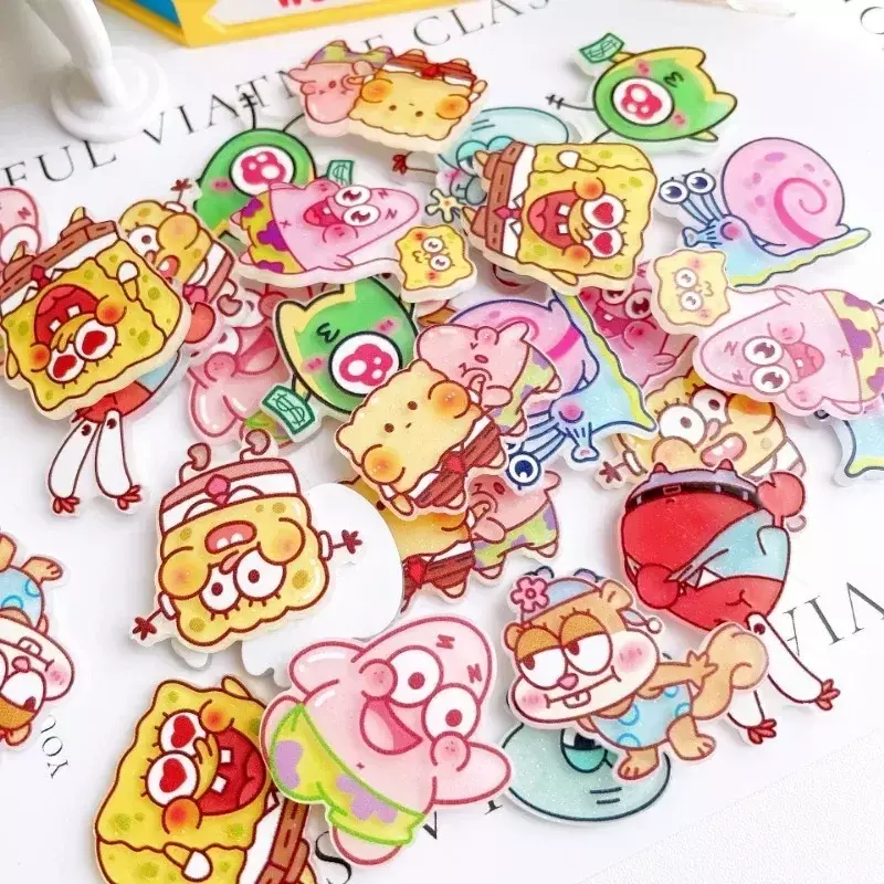 4CM Anime MINISO Parts Key Buckle HelloKitty Acrylic Accessories DIY Sheet Kuromi Material Cartoon Stickers Acryli Pendant Parts