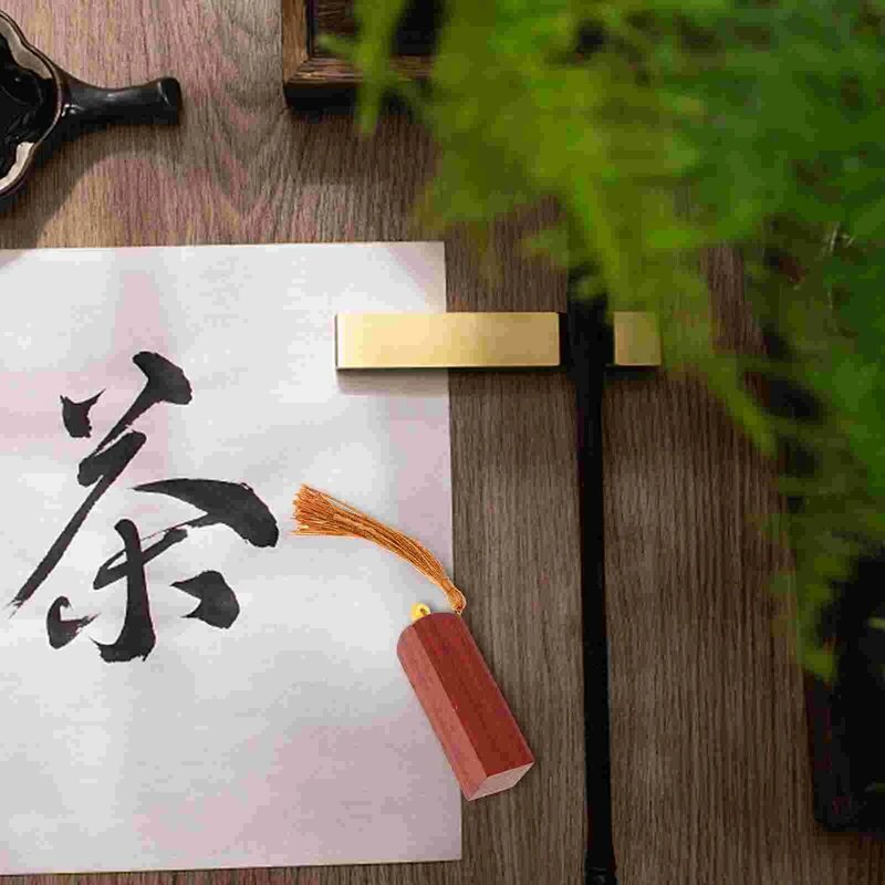 Cinese Yinni Pad sigillo timbro intaglio del legno timbro calligrafia timbro di legno cinese Yinni Pad materiale di tenuta