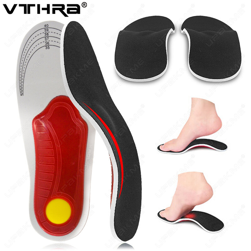 Correction Foot Pain Relief OX Leg Inner Sole for Shoes Arch Support Insole for Flat Feet Men Women Orthopedic Plantar Fasciitis