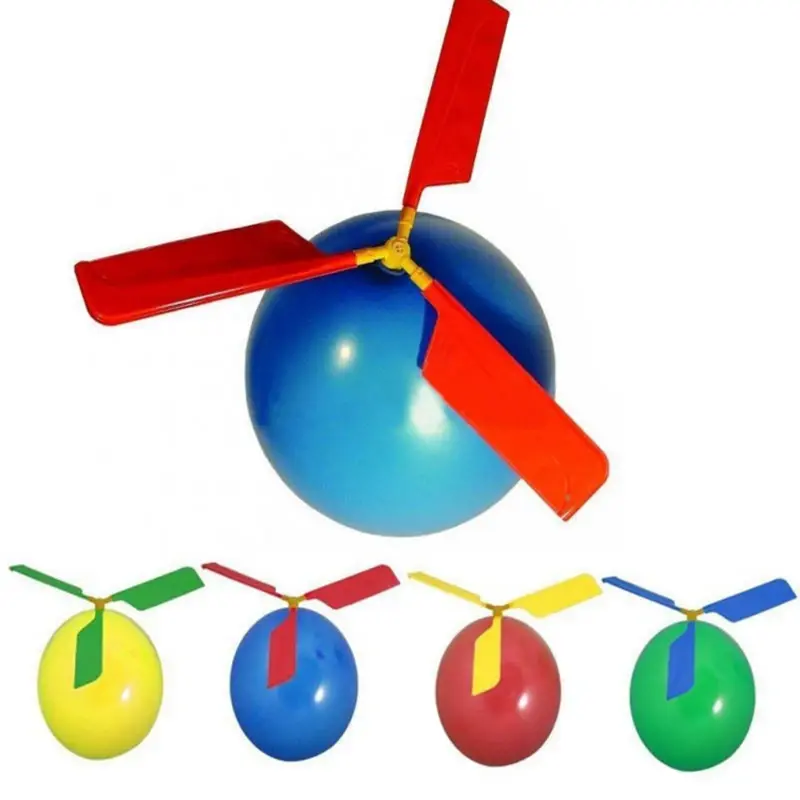 Helicóptero Balão Brinquedo para Crianças, Balão Voador Portátil, Brincar ao ar livre, Decorações de Festa de Aniversário, Presente, Fontes do Partido, 1-10Pcs
