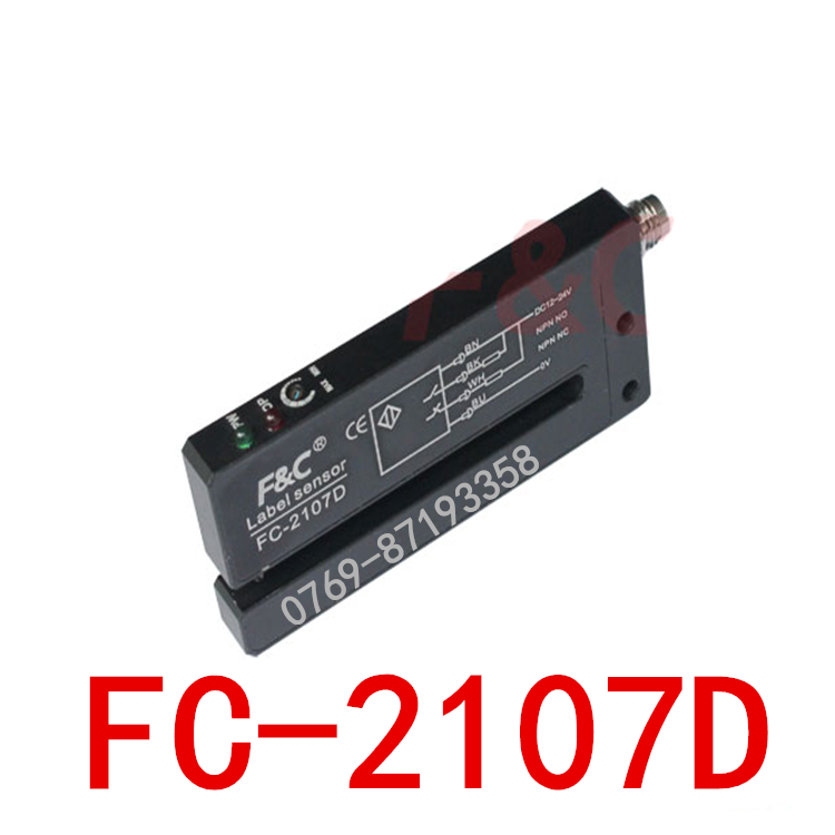 Sensor tag F & C asli baru FC-2107 FC-2107D empat garis NPN sering dibuka 24V
