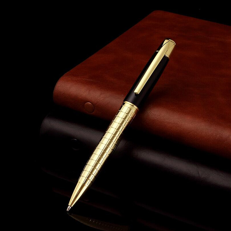 Nova chegada marca de metal esferográfica caneta alta qualidade escritório negócios homens escrevendo presente caneta comprar 2 enviar presente