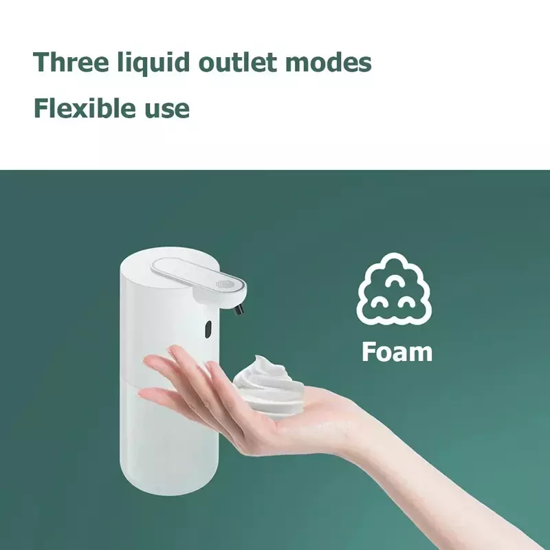 P8 Touchless Sensor Automático Soap Dispenser, 400ml, Recarregável, Inteligente Sensor Infravermelho, Bomba de Espuma Líquida, Hand Sanitizer