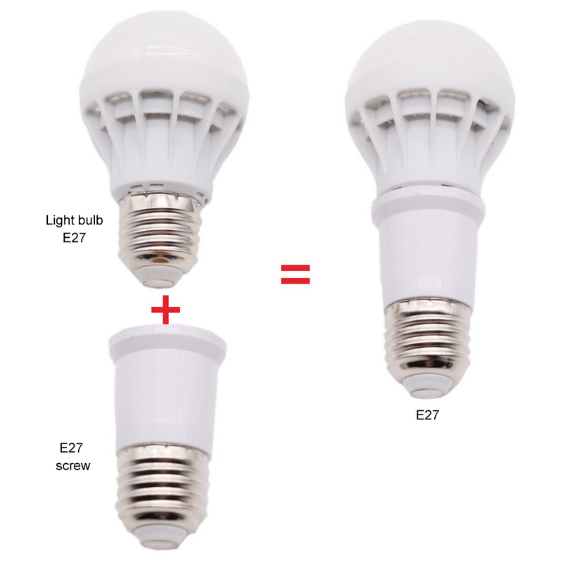 E27 전구 LED 전구 변환기, E27 에서 E27 램프 전구 변환 어댑터, 소켓 어댑터, 10 개