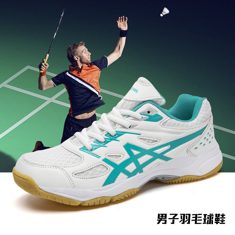 Foreign Trade Export Badminton Shoes Men's Shoes Professional Volleyball Shoes Broken Size Shock Absorbing Table Tennis Training