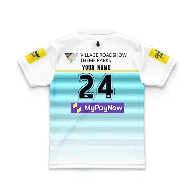 Camiseta de Rugby de titanes para niños, Jersey de entrenamiento para casa, lejos, talla para hombre 16-26, número de nombre impreso, calidad superior, 2024