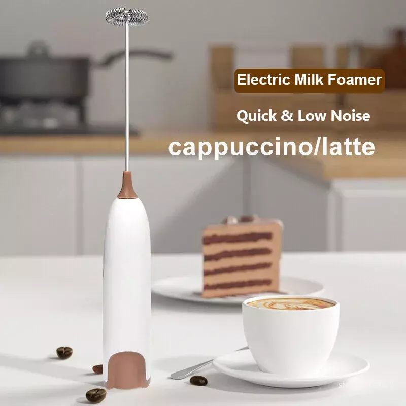 Milk Frother Electric Portable Mini Milk Foamer Maker Stirrer Coffee Cappuccino Creamer Whisk Frothy Egg Beater Kitchen Item