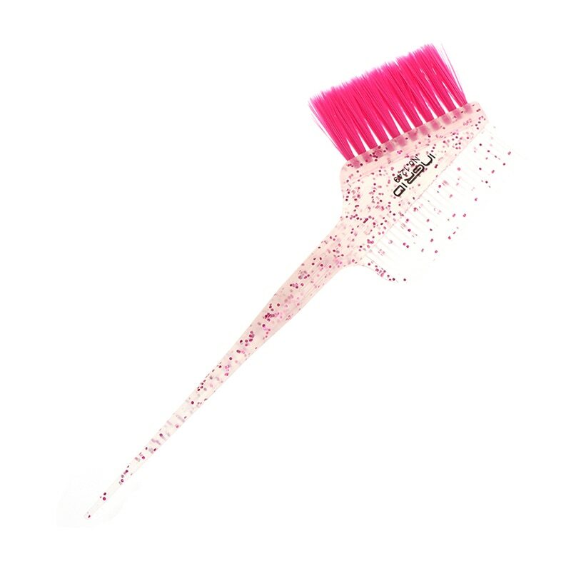 1pc fibra macia escovas de cabelo brilho tintura de tinta escova de cabelo pente macio barbeiro tintura de cabelo escova de cabelo moda penteado ferramenta de design