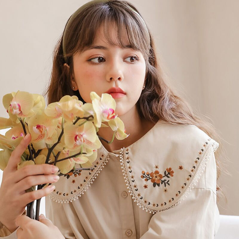 ヴィンテージの女性用VネックTシャツ,シンプルな韓国風の服,原宿スタイル