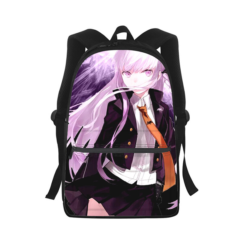 Danganronpa Kirigiri Kyouko-mochila con estampado 3D para hombre y mujer, bolso escolar de moda para estudiantes, mochila para ordenador portátil, bolso de hombro de viaje para niños