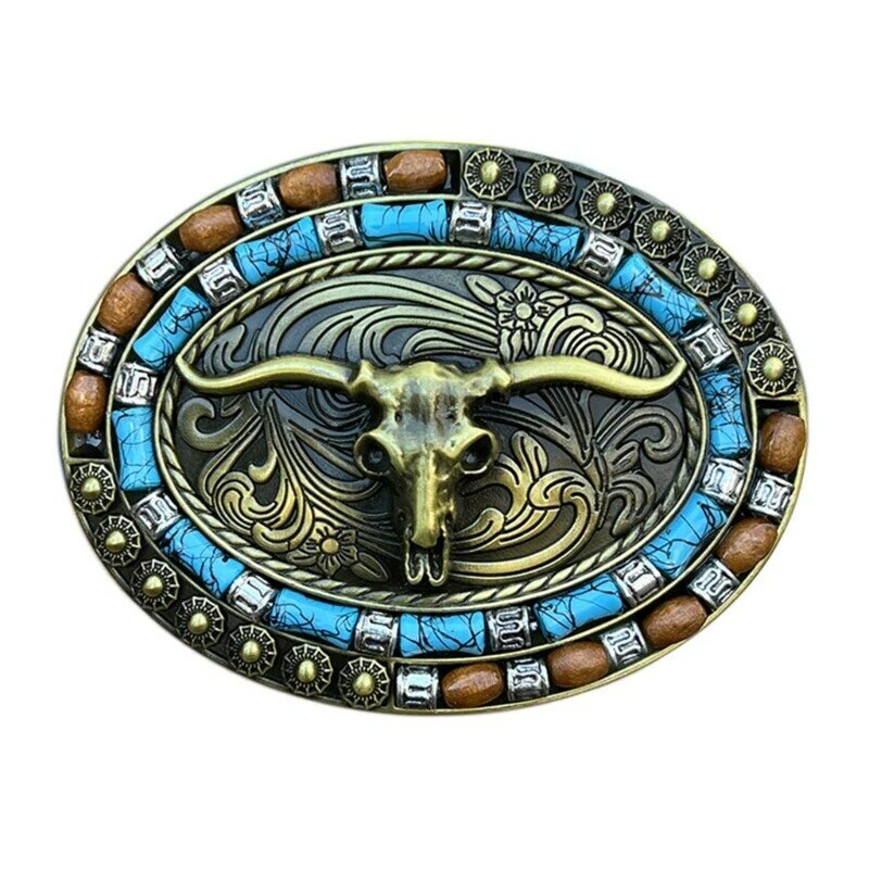 Ox Skull Belt Buckle for Waist Belt Replacement Cowboy Clothing Accessories Drop Shipping
