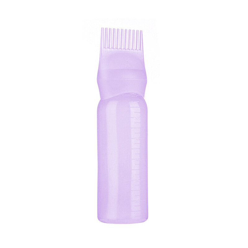 120ml di plastica multicolore tintura per capelli riutilizzabile bottiglia applicatore pettine dispenser salone colorazione dei capelli strumento per lo Styling dei parrucchieri