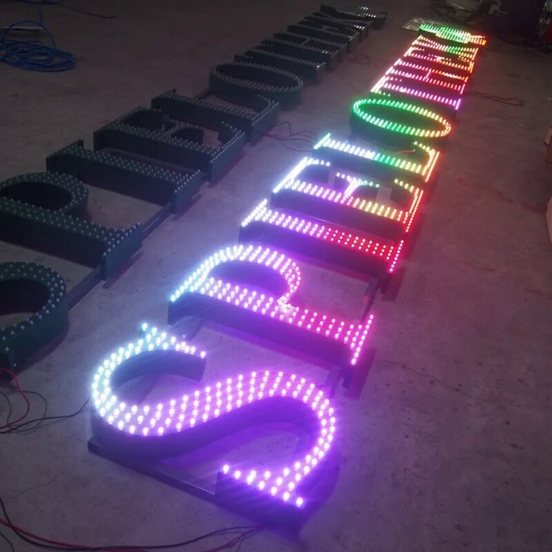 Custom Led light for Luminous characters , single color full color led letter lights sign word
