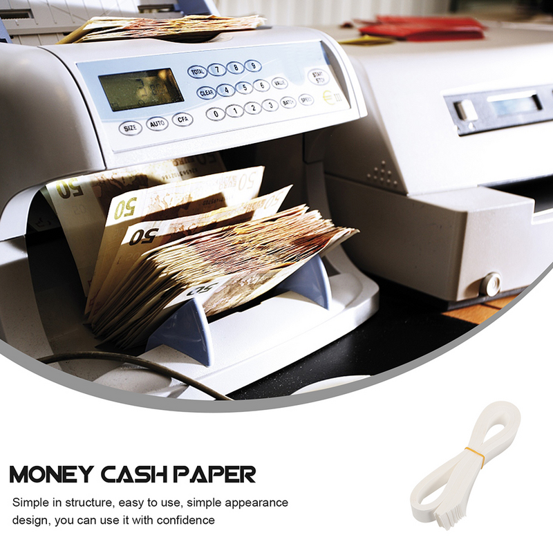 Kertas uang kertas 30x2cm pita mata uang Manual pita uang kertas tunai pembungkus uang untuk tagihan pembungkus uang tunai