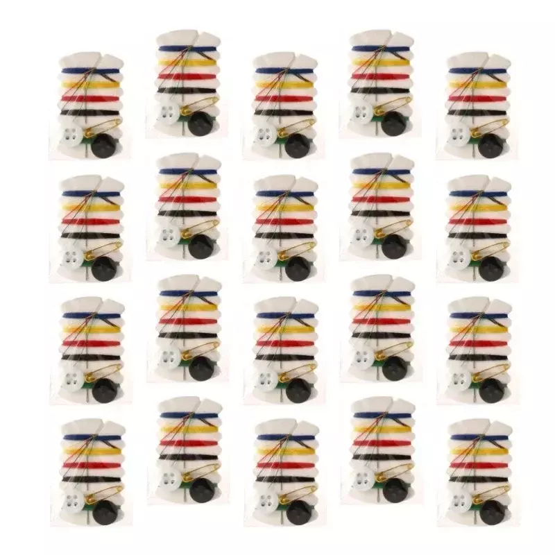20/50/100 stücke Mini tragbare Nähset Nadel faden Knopf Pin Reise Haushalts werkzeuge Hand Nähen Tasche für Reise Hotel zubehör