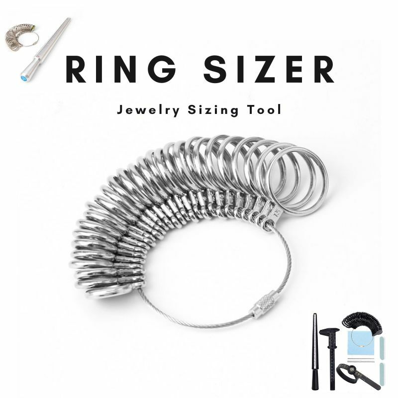 Miernik rozmiaru pierścionka wielokrotnego użytku, narzędzie pomiarowe do pomiaru rozmiaru biżuterii