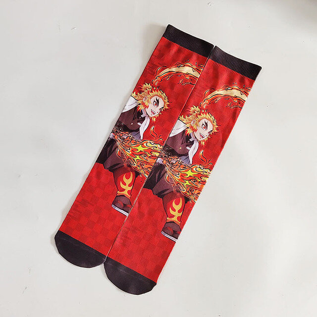 Носки для взрослых с изображением аниме, демонов, камадо, танджиро, незуко, агатсума, Zenitsu