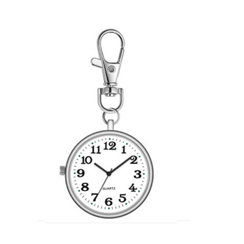 간호사 포켓 시계 키체인 시계, 배터리 포함, 의사 의료 빈티지 시계, 2023 신상
