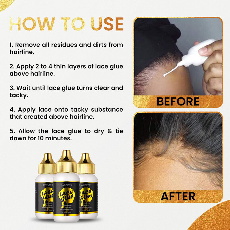 Lace Wig Glue Remover, Adesivo de Substituição do Cabelo, Extensões de Cabelo Lace Front Wig, 1oz, 30ml, 1,34 oz, 38ml