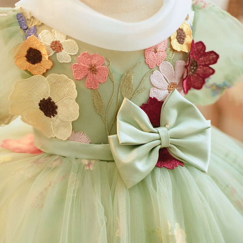 Необычное детское платье с бабочками для девочек, свадебное Цветочное платье для девочек, Торжественное официальное платье для дня рождения, платье для выпускного вечера, платья для маленьких девочек