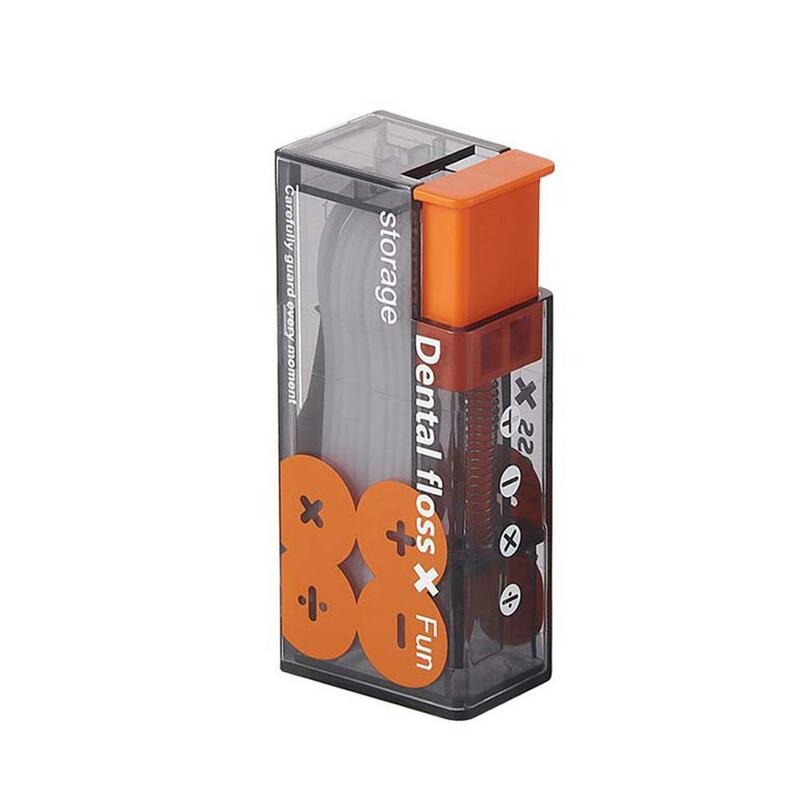 Portable Floss Storage Box Auto Refillable Oral Hygiene Floss Pick Care Contains Floss 10Pcs Floss Dispenser T7T4