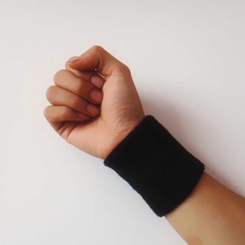 1Pcs Sweat-absorbent Towel Sports Wristbands Wrist Guard For Basketball Volleyball Fitness Wrist Wrap Bandage Tennis Sweat Bands