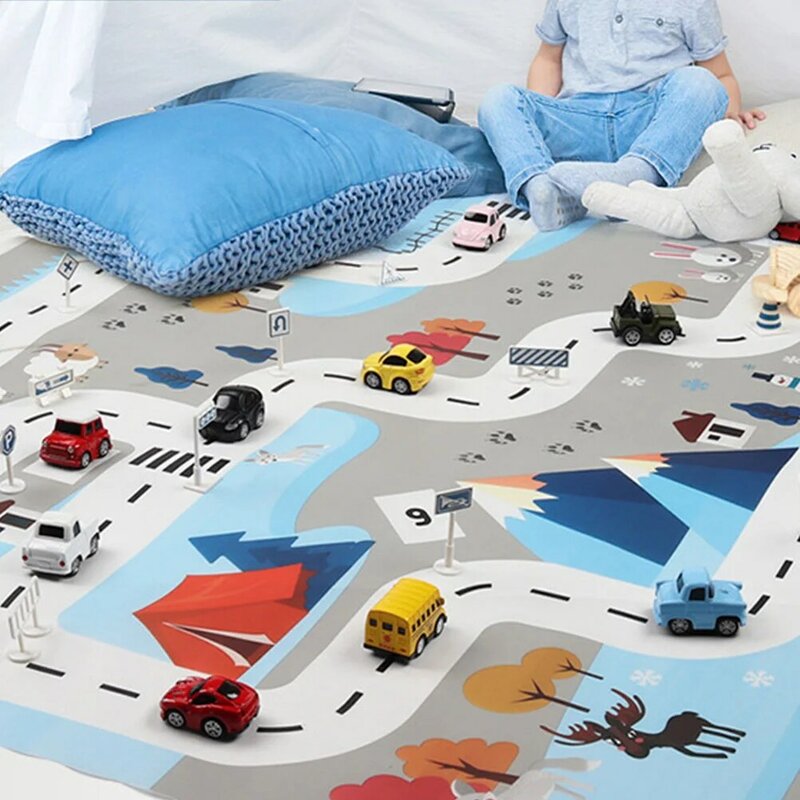 Игровой коврик, детский коврик для дорожных игр, плоский коврик, детские коврики для ползания